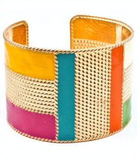 Basketball Wives Celebrity Inspired Textured Cuff Bracelet