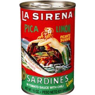 La Sirena Lemon Sardine 15 oz   Sardina Pica Limon 