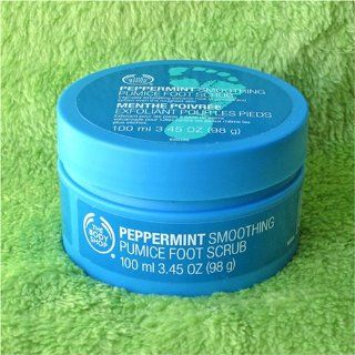 Body Shop Peppermint Smoothing Pumice Foot Scrub Health
