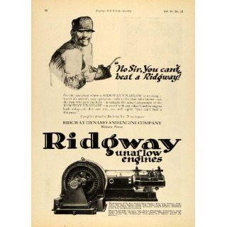 1924 Ad Ridgway Dynamo Unaflow Engines Pennsylvania