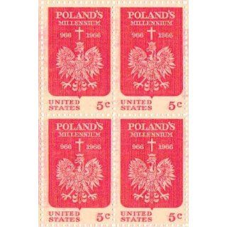 Polish Eagle and Cross Set of 4 X 5 Cent Us Postage Stamps
