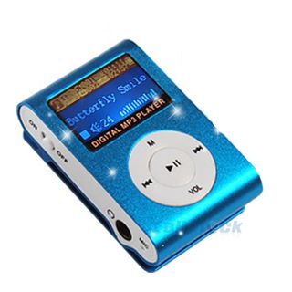 New 4GB Clip  Player with Small LCD Display Screen Built in USB2 0