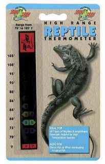Reptile High Range Thermometer Snake Lizard Turtle Pet