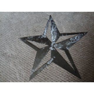 5 Pointed Star Large 18 Metal Wall Art Brushed Steel