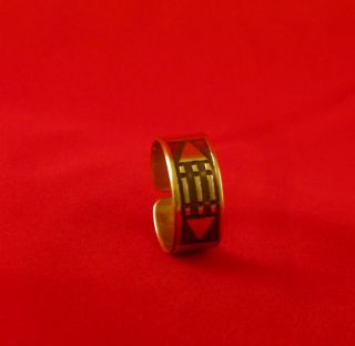 Brass Atlantis Ring Howard Carter Protection Luck Brass New Size 7