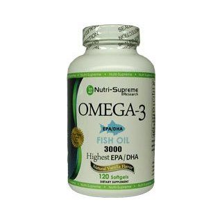 Nutri Supreme Research Omega 3 EPA/DHA Fish Oil 3000 Mg