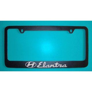 Hyundai Elantra Black License Plate Frame V1 (Zinc Metal