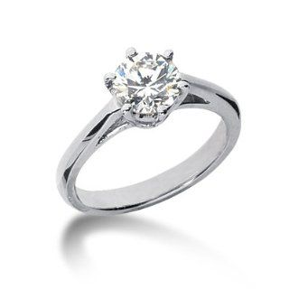 1.30 F color SI1 Clarity Diamond Engagement Ring 14KT