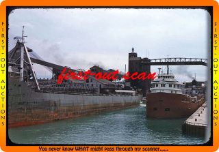 Original Slides Great Lakes SHIP Boat Governor Miller 1950s View