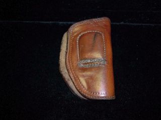 Vintage R H Hoyt 38 2 Leather Clam Shell Holster