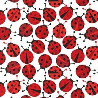Urban Zoologie Ladybugs Red Ann Kelle Fabric One Yard (0