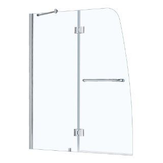 DreamLine SHDR 3148586 04 Frameless Hinged Tub Door 48 by 58 Clear 1/4