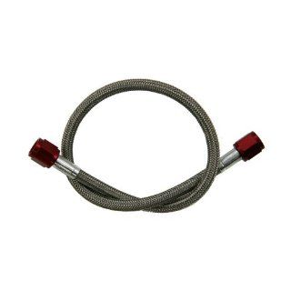 Nitrous Outlet 9 1/2 3an Stainless Braided Hose (Red Fittings