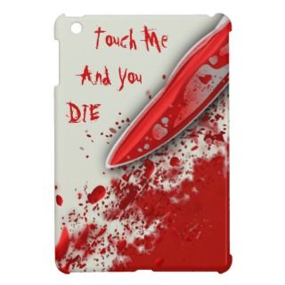 Bloody Knife Blood Splatter Custom iPad Mini Case 
