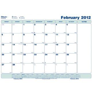 Blueline 2012 WOCO Monthly Calendar, Static Sheets, 17 x