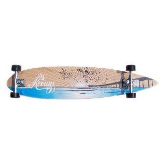 Krown Wood Sunset Complete Longboard Skateboard Sports