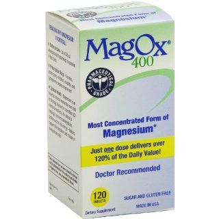 MagOx 400 Magnesium Supplement Tablets, 482.6 mg, 120