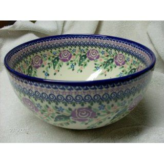 Polish Pottery Large Kitchen Bowl 9 1/4 In. 99 Oz