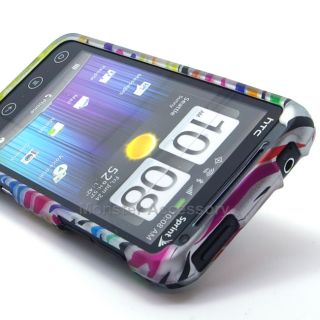  Rubberized Hard Case Cover for HTC EVO V 4G Virgin Mobile 3D