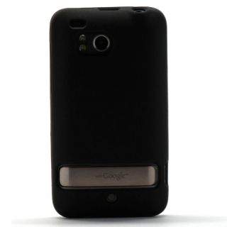 Black Soft Skin Case Gel Rubber Cover HTC Thunderbolt