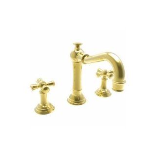 Newport Brass NB2460 01 Jacobean Widespread Lavatory Faucet, Cross