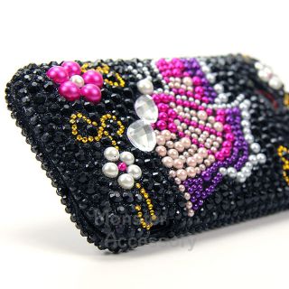 Butterfly Bling Hard Case Cover for HTC Droid Incredible 4G LTE 6410