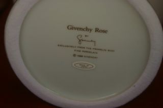 Givenchy Vase Rose Vase Franklin Mint