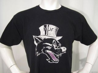 HUF Mens T Shirt Size Large Wolf Edition Supreme