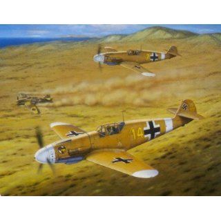  Bf 109 Ace Jochen Marseille World War II Aviation Art
