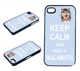 Alaskan Malamute Keep Calm and Hug Hard Case Clip on Back Cover for I