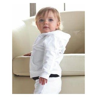  Baby Full Zip Infant Hooded Sweatshirt   107 (White / 18M) Clothing