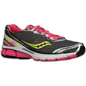Saucony Triumph 10   Womens   Running   Shoes   Grey/Pink/Citron