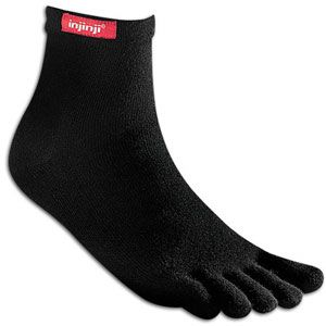 Injinji Mini Crew Toe Sock   Running   Accessories   Black