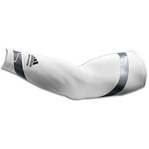adidas Techfit Powerweb GFX Arm Sleeve   Mens   White/Ice Grey/Light