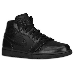 Jordan AJ1 Mid   Mens   Basketball   Shoes   Black/Black/Black