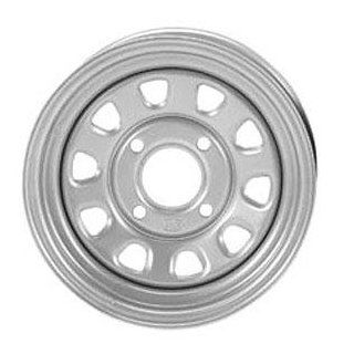 ITP Delta Steel Wheel   12x7   5+2 Offset   4/115   Silver, Wheel Rim