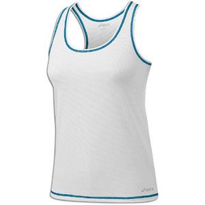 ASICS® Emma Singlet   Womens   Running   Clothing   White/Lapis