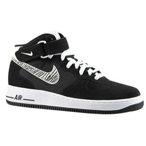 Nike Air Force 1 Mid   Mens   Basketball   Shoes   Black/White