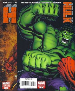 2008 Hulk 6 Green Hulk Cover 6 Red Hulk Michael Turner Variant Cover