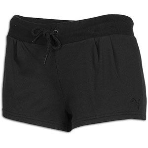 PUMA Fleece Sweat Shorts   Womens   Casual   Clothing   Black