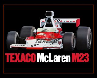  12 MCLAREN M23 Texaco 1974 Fitipaldi Hulme F1 Race Car Kit # 12045 MIB