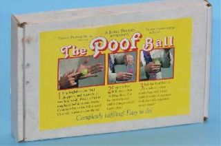 The Poof Ball by Samuel P Smith RARE Magic Trick Kit Discontinued