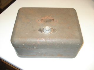 Antique Cast Iron Money Box Fire Safe
