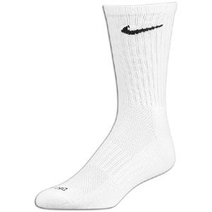 Nike 6 Pack Dri Fit Crew Sock   Training   Accessories   White