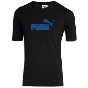 PUMA #1 Logo S/S T Shirt   Mens   Casual   Clothing   Black/Blue