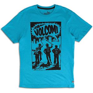 Comic book style is portrayed through the Volcom Youth Squad T Shirt