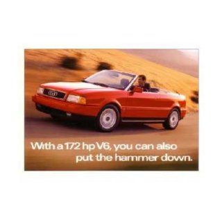 1996 Audi Cabriolet Post Card Sales Piece Mailer Flyer Advertisement