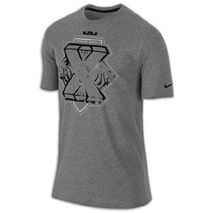 Nike Lebron X T Shirt   Mens   Basketball   Clothing   Charcoal