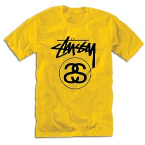 Stussy Stock Link T Shirt   Mens   Skate   Clothing   Gold/Black