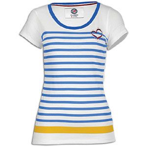 Southpole Scoop Neck Stripe   Womens   Casual   Clothing   Colbalt